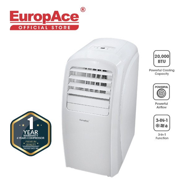 EuropAce Portable Air Con (20,000 BTU)